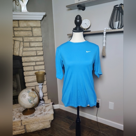Nike Women's Bright Blue Short Sleeve Tee - Picture 1 of 4